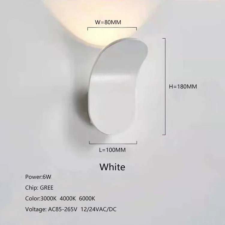 Modern luxury Indoor Hotel Room bedroom bathroom mounted Wall Lamp Adjustable bedside reading COB Led Wall Light Hotel Corridor