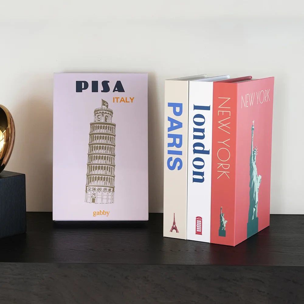Modern Simulation Books Decorations for Home Luxury Coffee Table Ornaments  Living Room Study Soft Fake Book Decorations Gifts